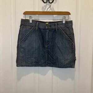 7 for all Mankind Denim Mini Skirt y2k
